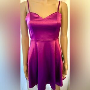 NWTs Lulus Fushia mini dress. Sz XS